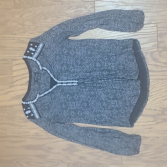 Lucky Brand Embroidered Boho Top Size XS - Picture 1 of 6
